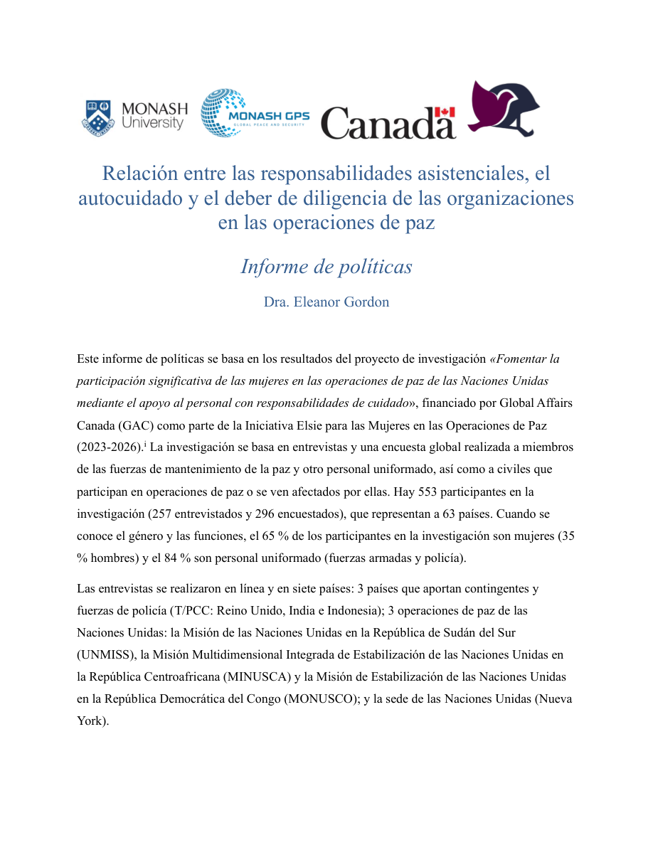 Deber de cuidado — Español